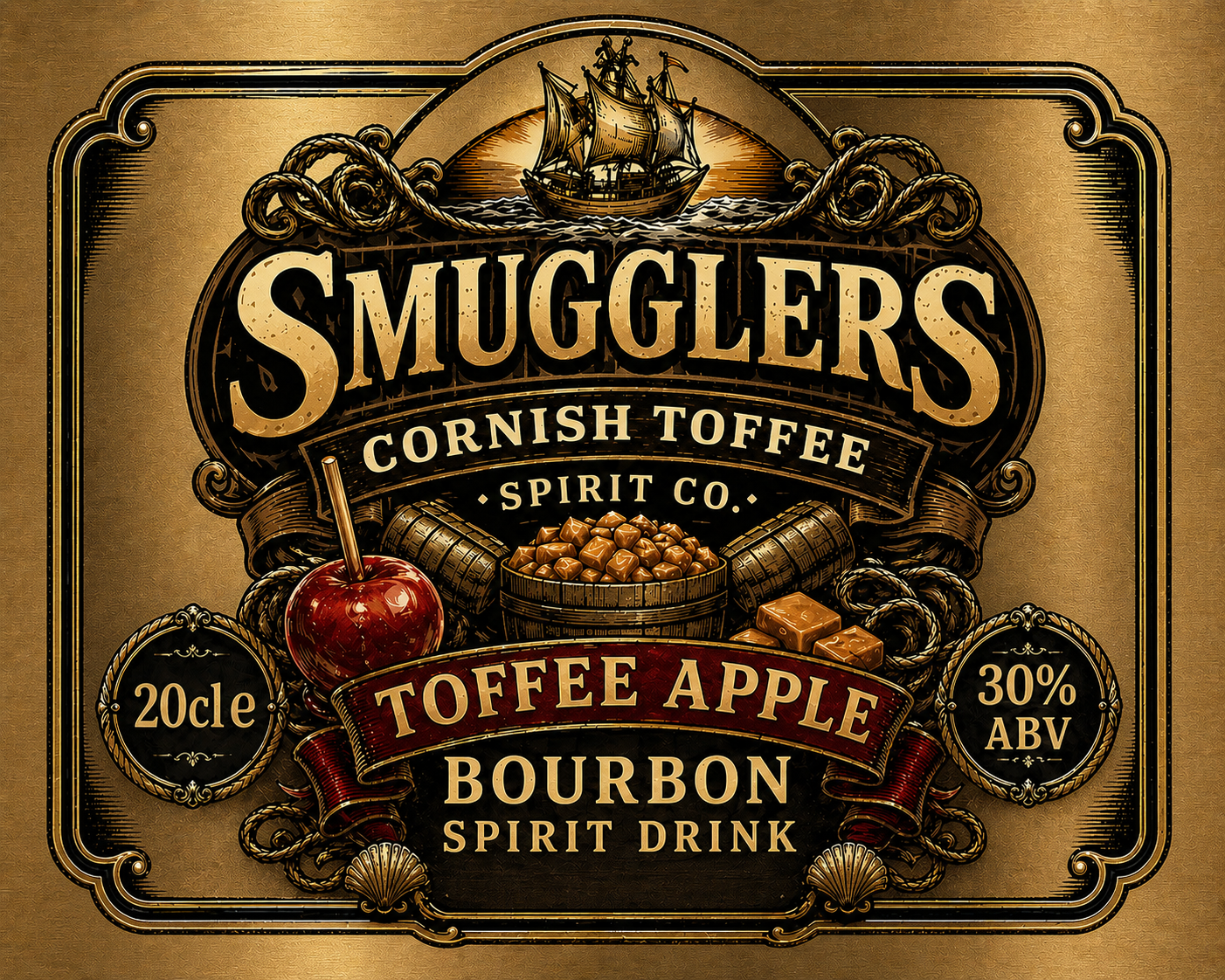Smugglers Toffee Apple Bourbon Spirit Drink