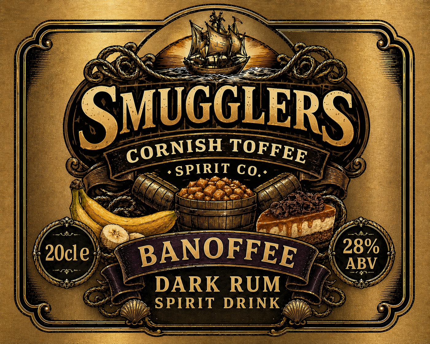 Smugglers Banoffee Rum Spirit Drink - Image 2