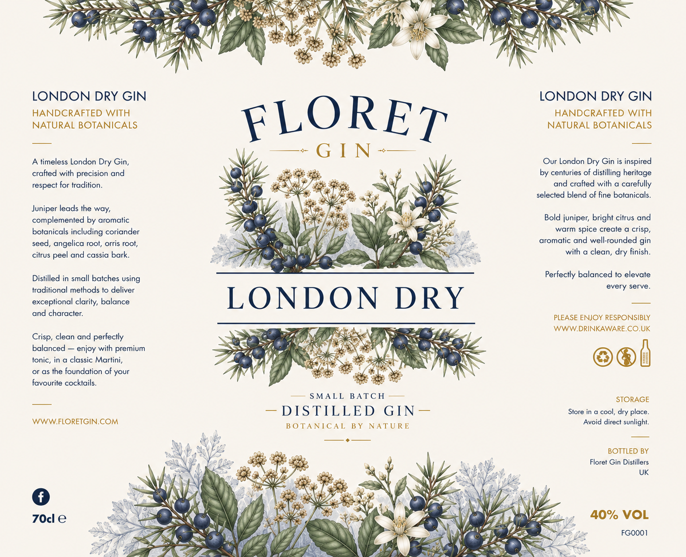 Floret London Dry Gin